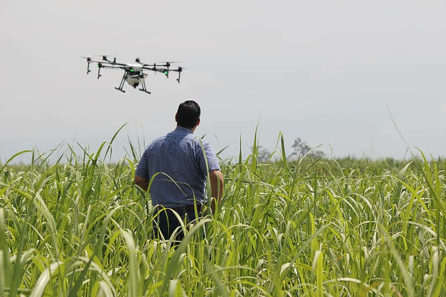 Precise Farming Drone Wallpaper