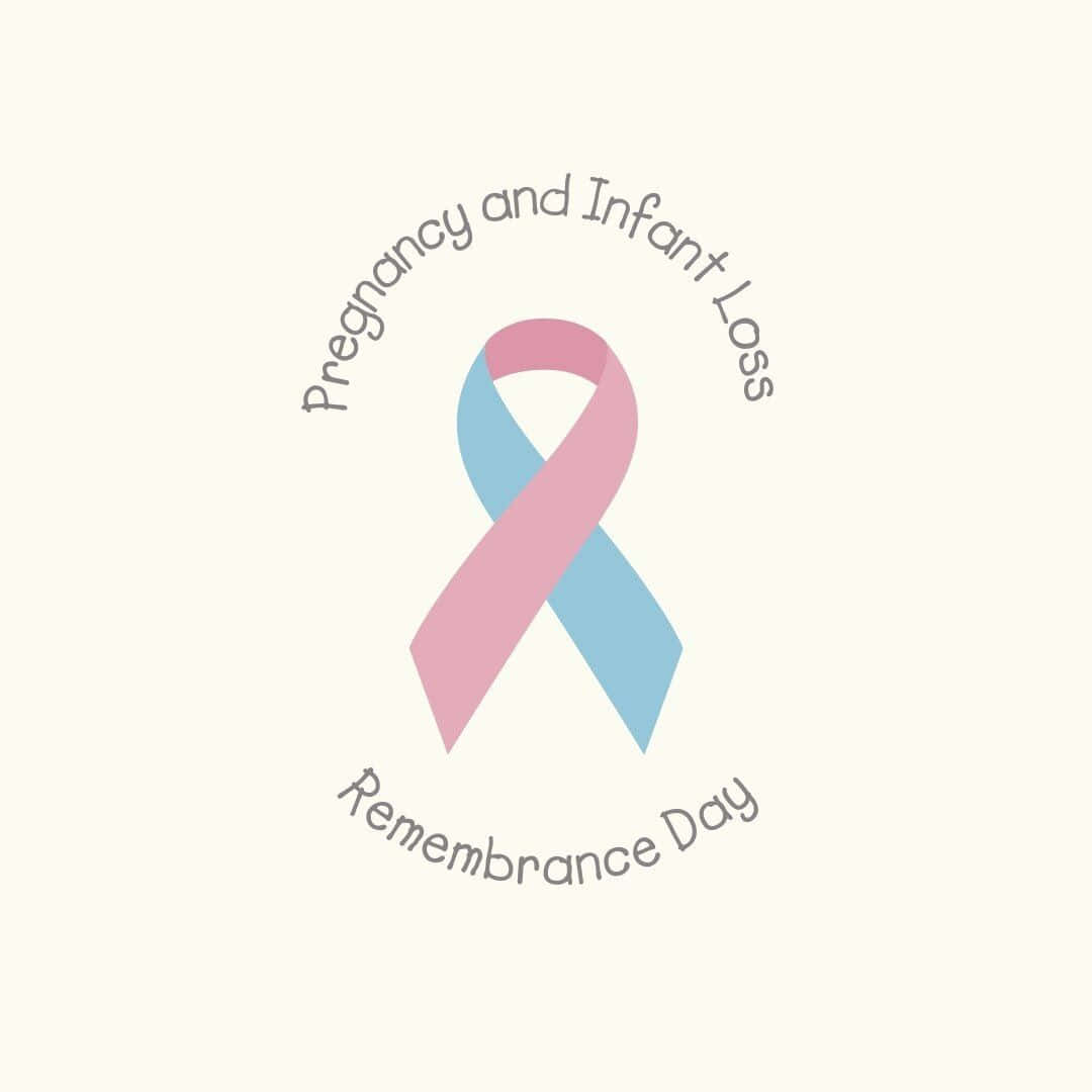 Pregnancy Infant Loss Remembrance Day Ribbon Wallpaper