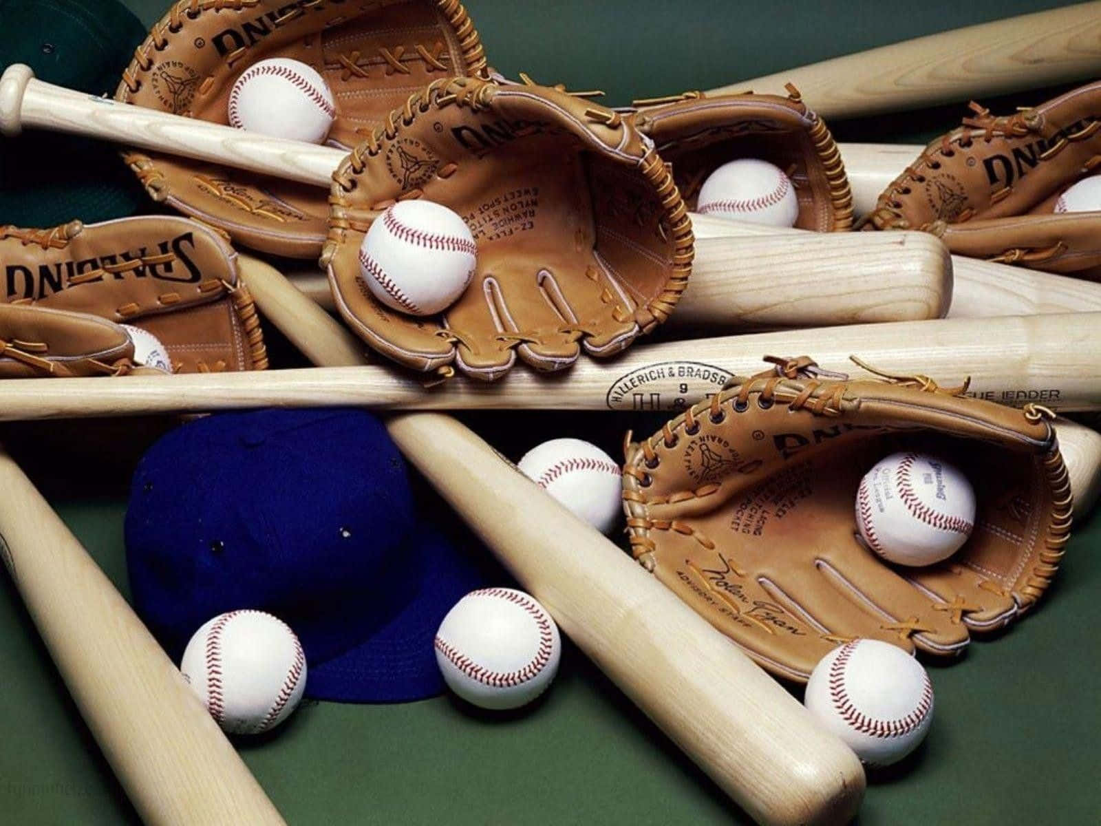 Premium Baseball Glove Collection Wallpaper