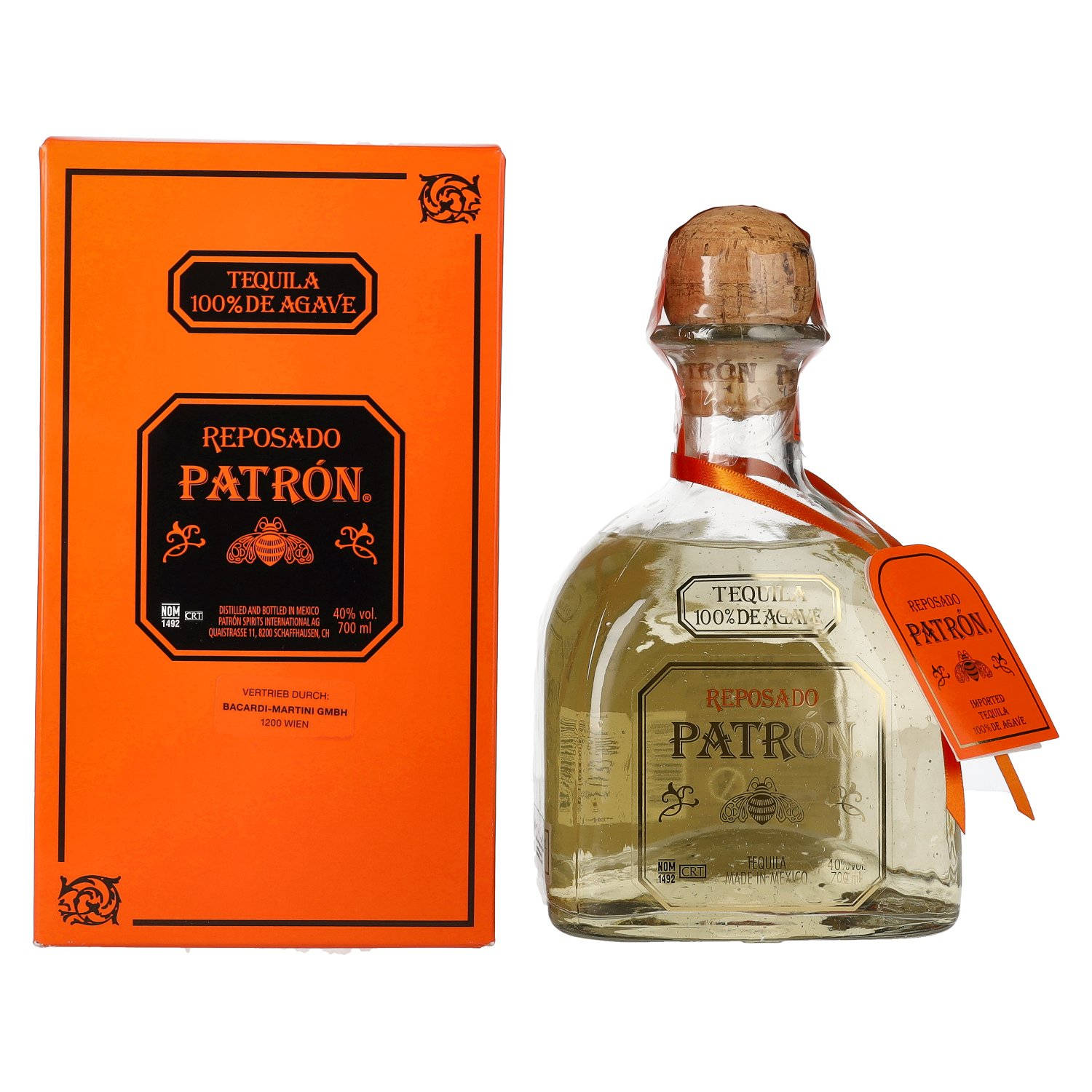 Premium Patron Reposado Tequila With The Brand's Signature Box Wallpaper