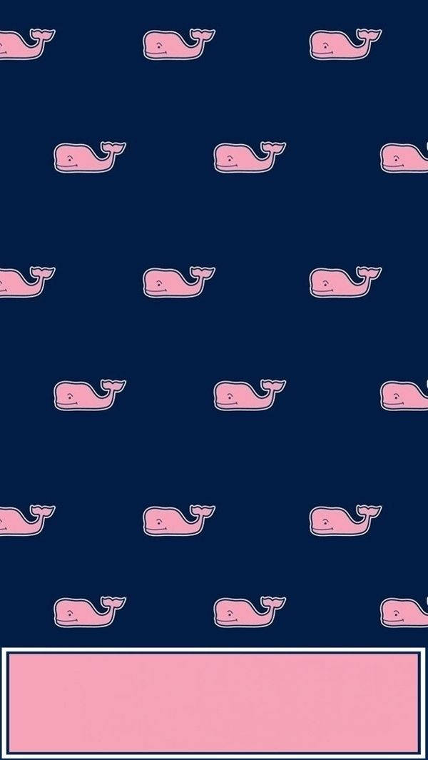 Preppy Whale Print Wallpaper