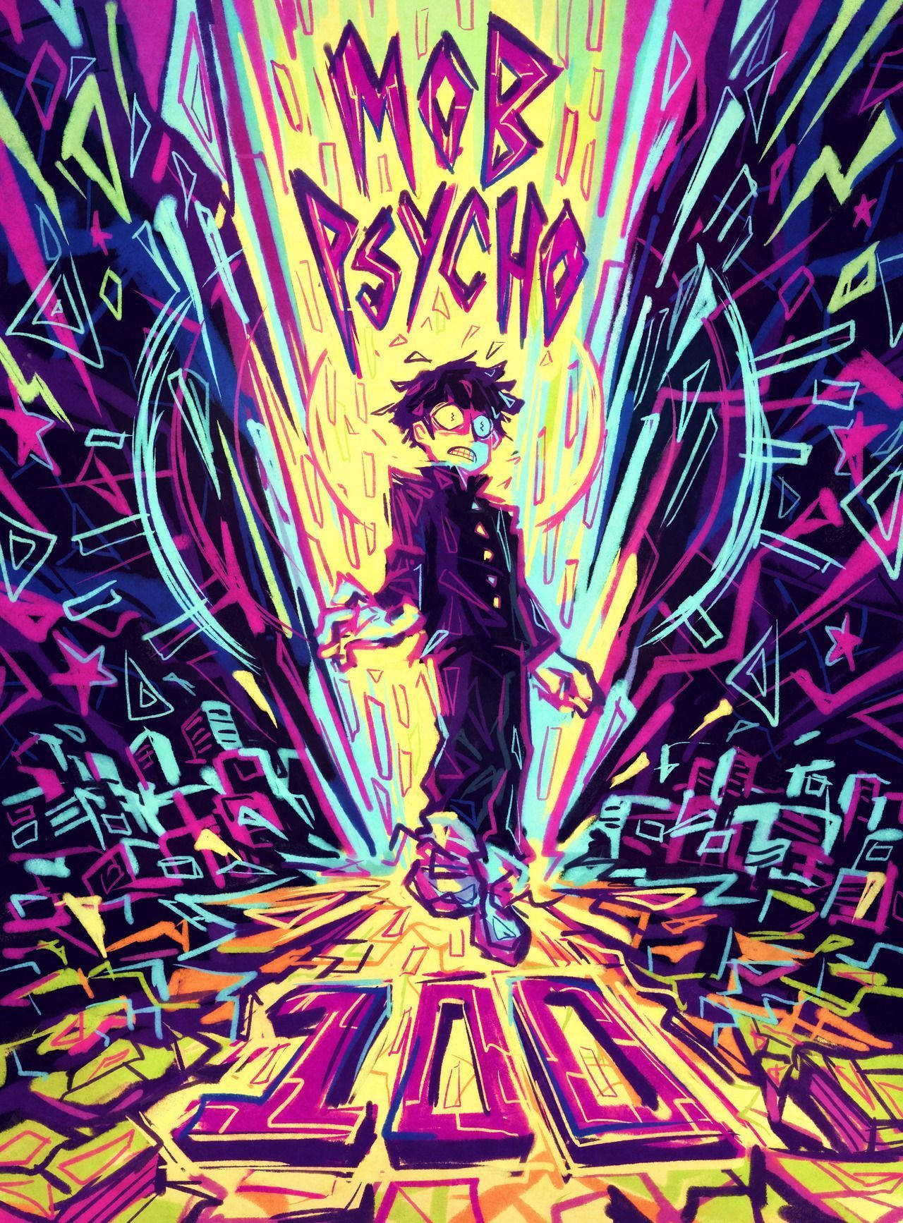 Presenting The Frickin' Awesome Mob Psycho 100 Wallpaper