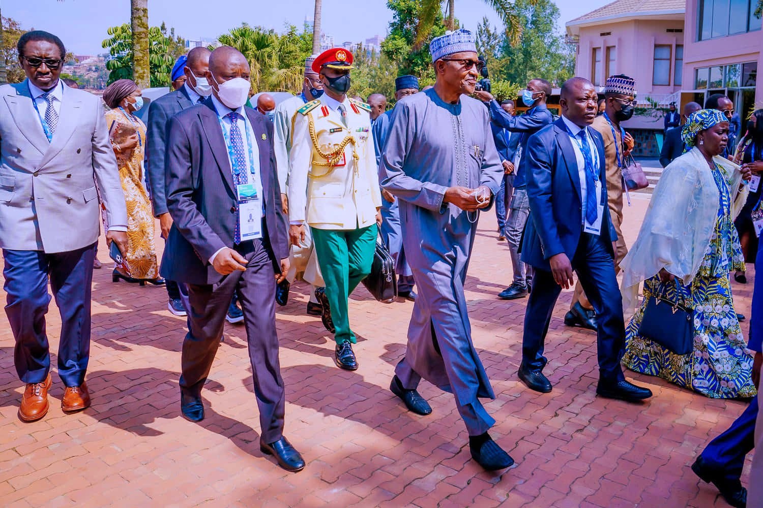 President Muhammadu Buhari At Kigali Genocide Memorial Wallpaper