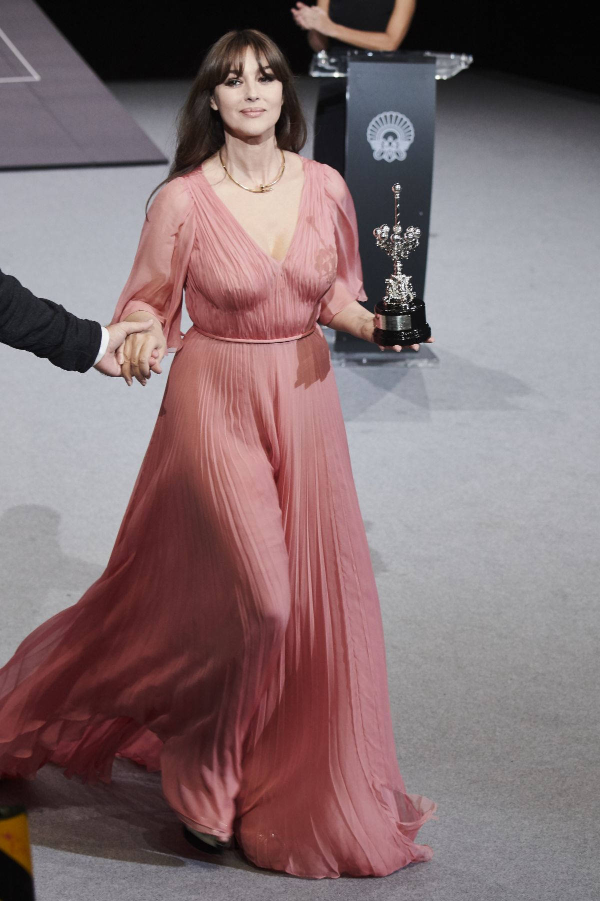 Prestigious Donostia Award Recipient Monica Bellucci At The 65th Edition. Wallpaper