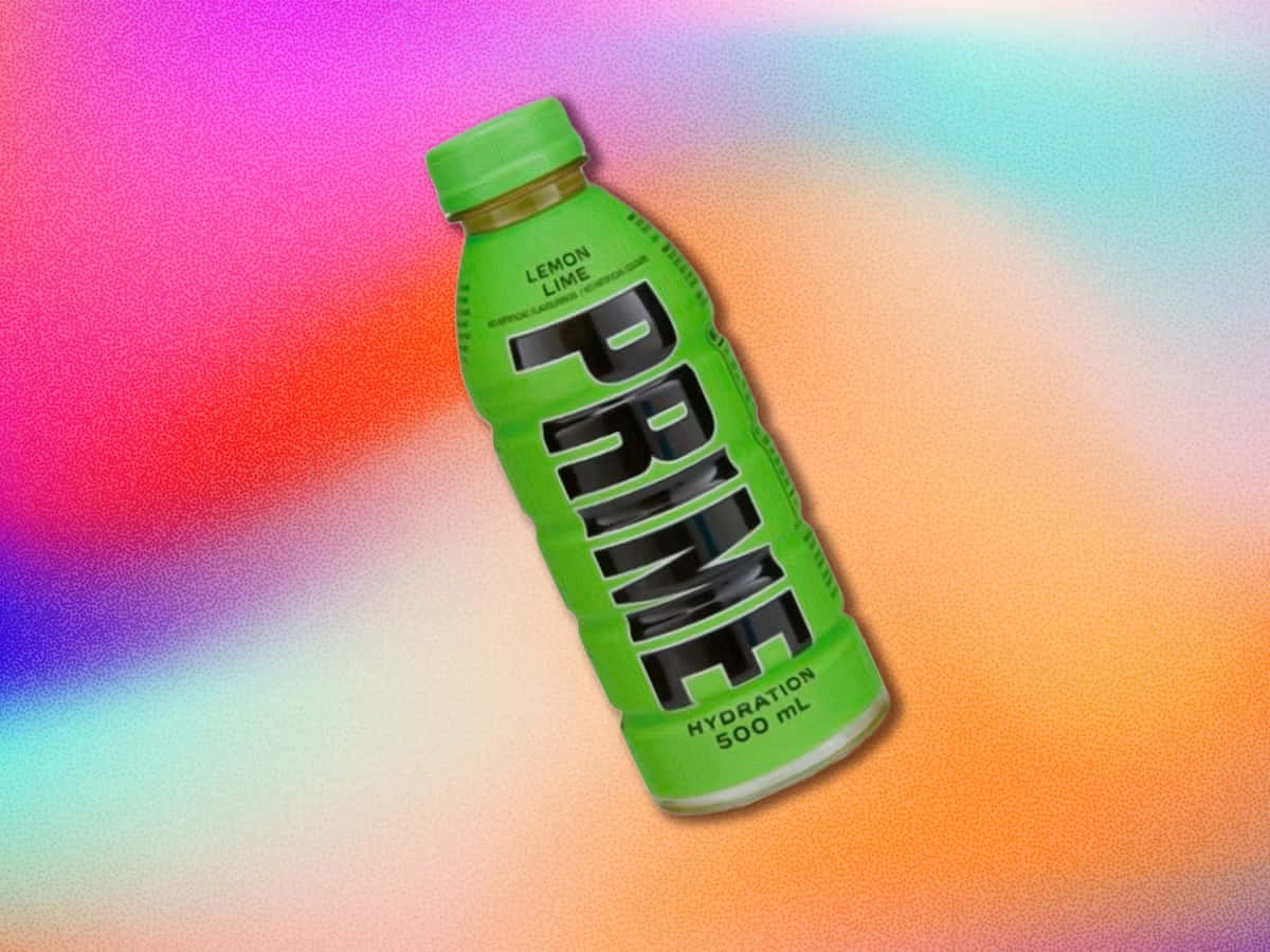 Prime Lemon Lime Hydration Drink Bottle Wallpaper