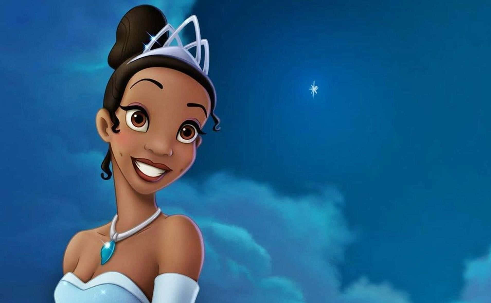 Princess Tiana Looking Beautiful And Ready To Take On The World Wallpaper