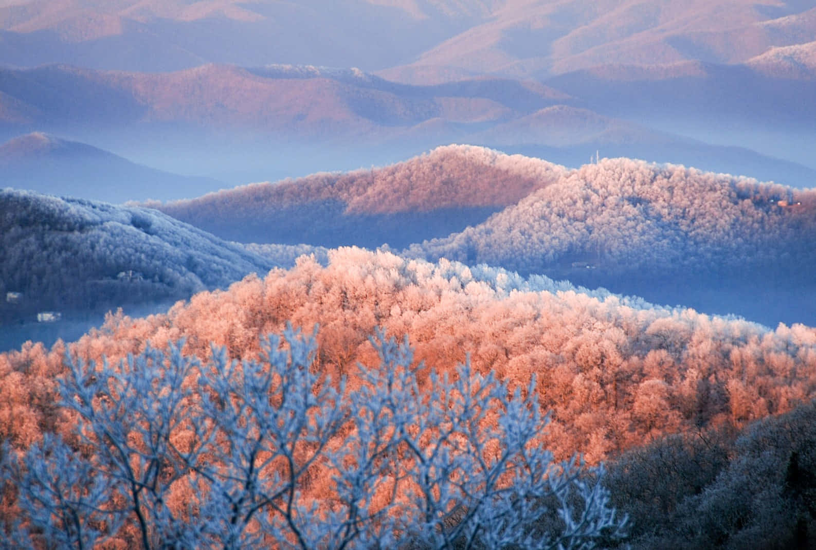 Pristine Blue Ridge Mountains Of North Carolina Wallpaper