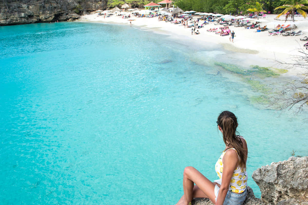 Pristine Paradise In The Caribbean Wallpaper