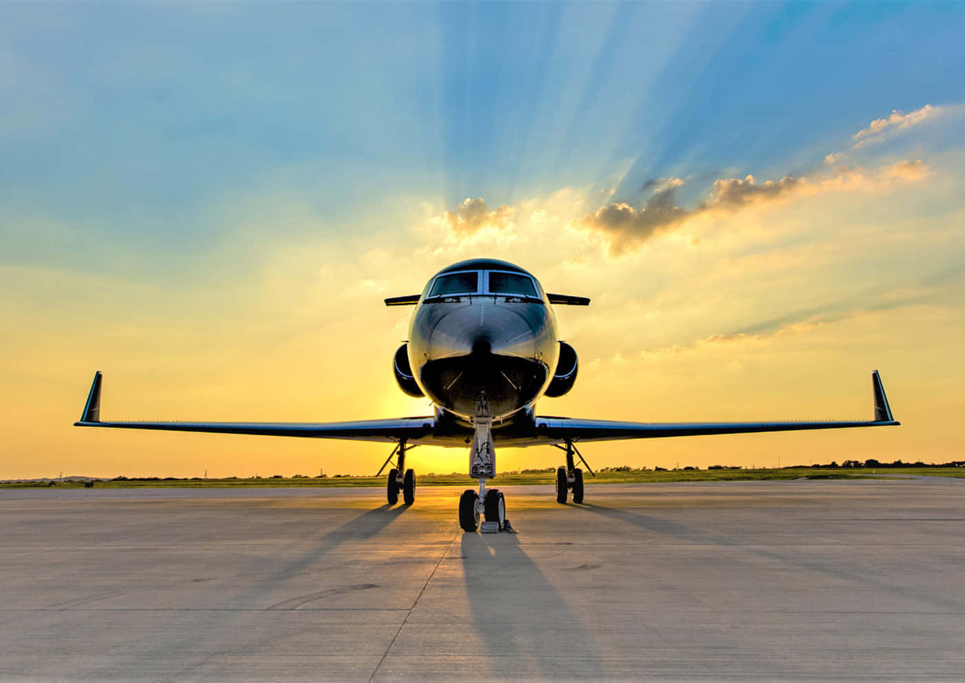 Private Jet In Focus Wallpaper