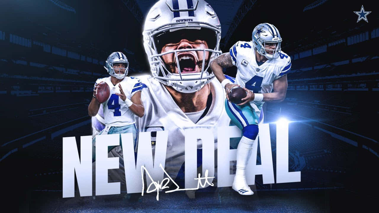 Professional American Football Players From The Dallas Cowboys Team Wallpaper