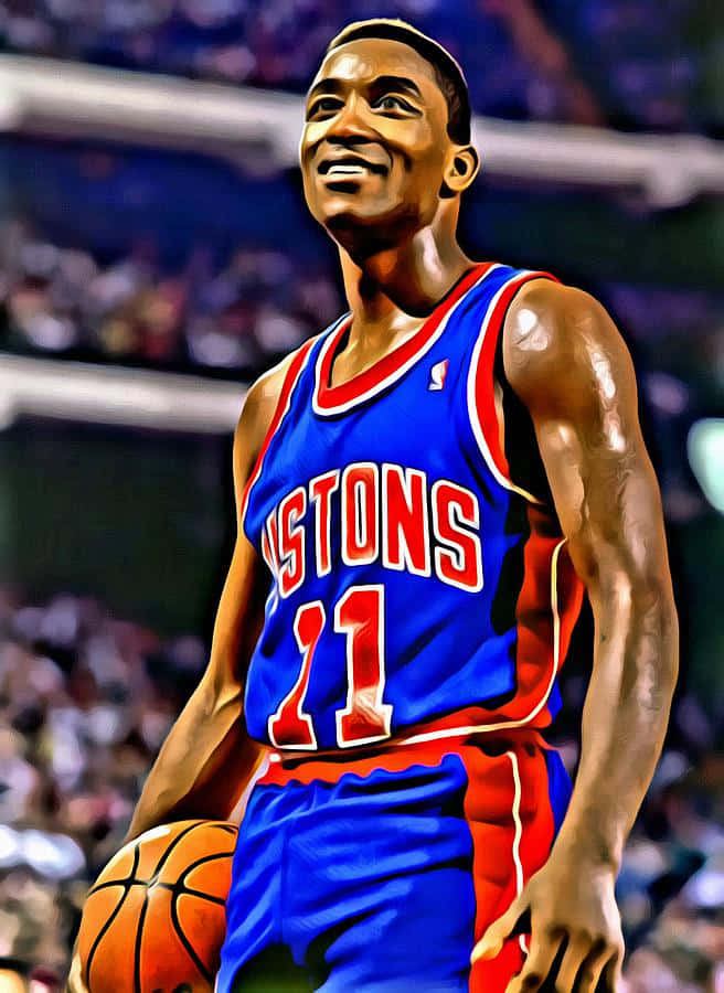 Professional Basketball Player Isiah Thomas Detroit Pistons Wallpaper