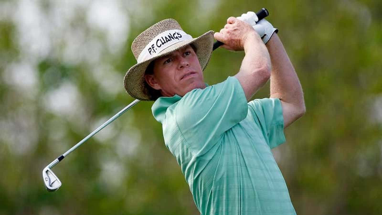 Professional Golfer Briny Baird In Action Wallpaper