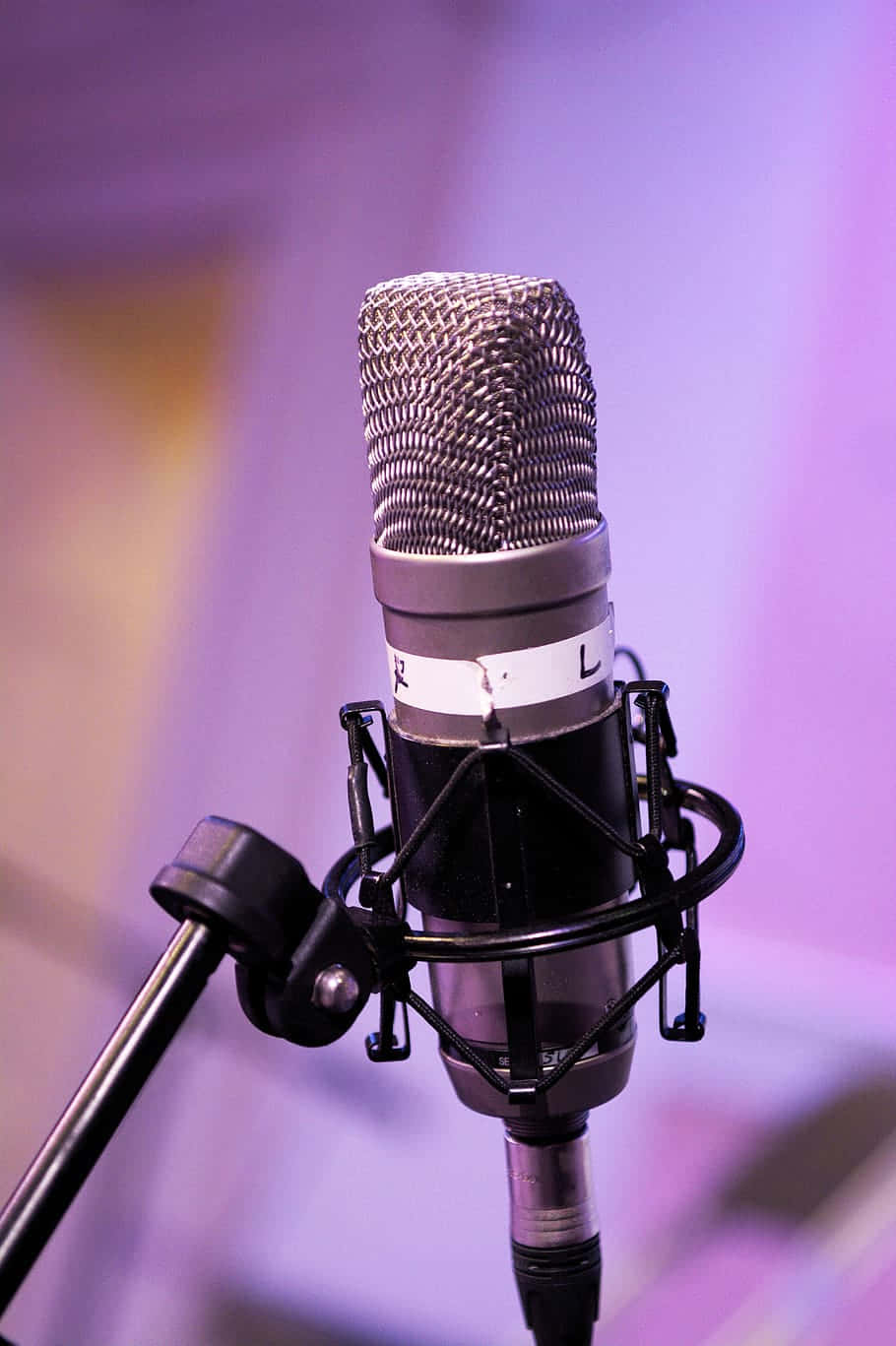 Professional Podcast Microphone Wallpaper