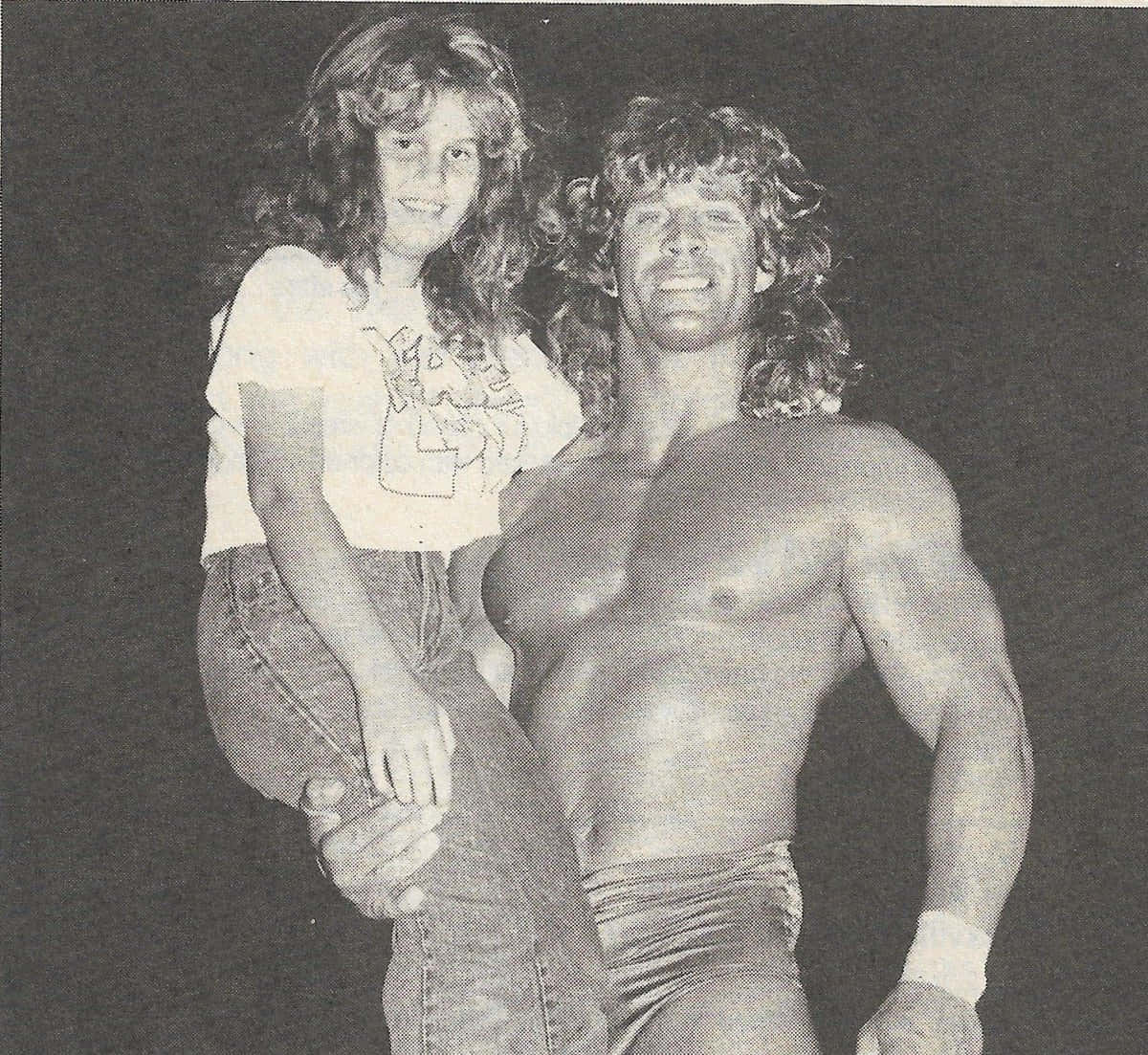 Professional Wrestler Kerry Von Erich With His Wife Catherine M. Murray. Wallpaper