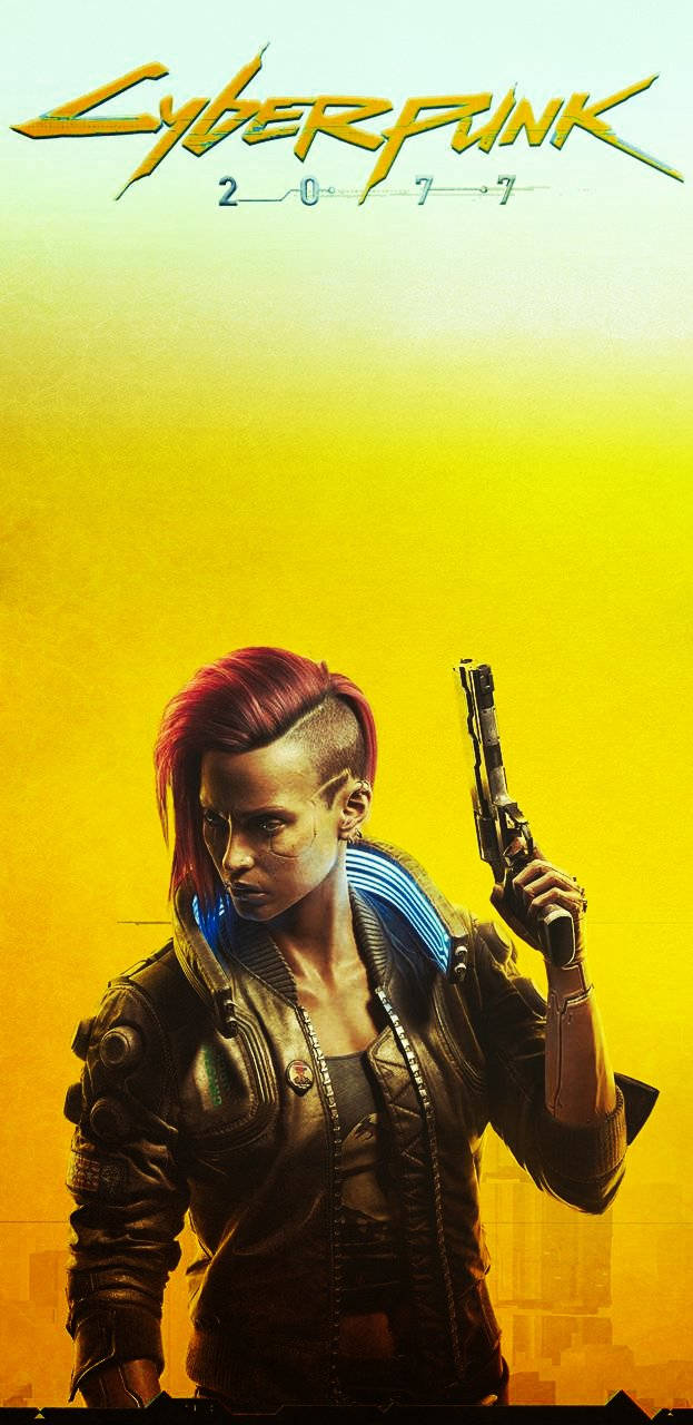 Protagonist Valerie Cyberpunk 2077 Iphone Wallpaper