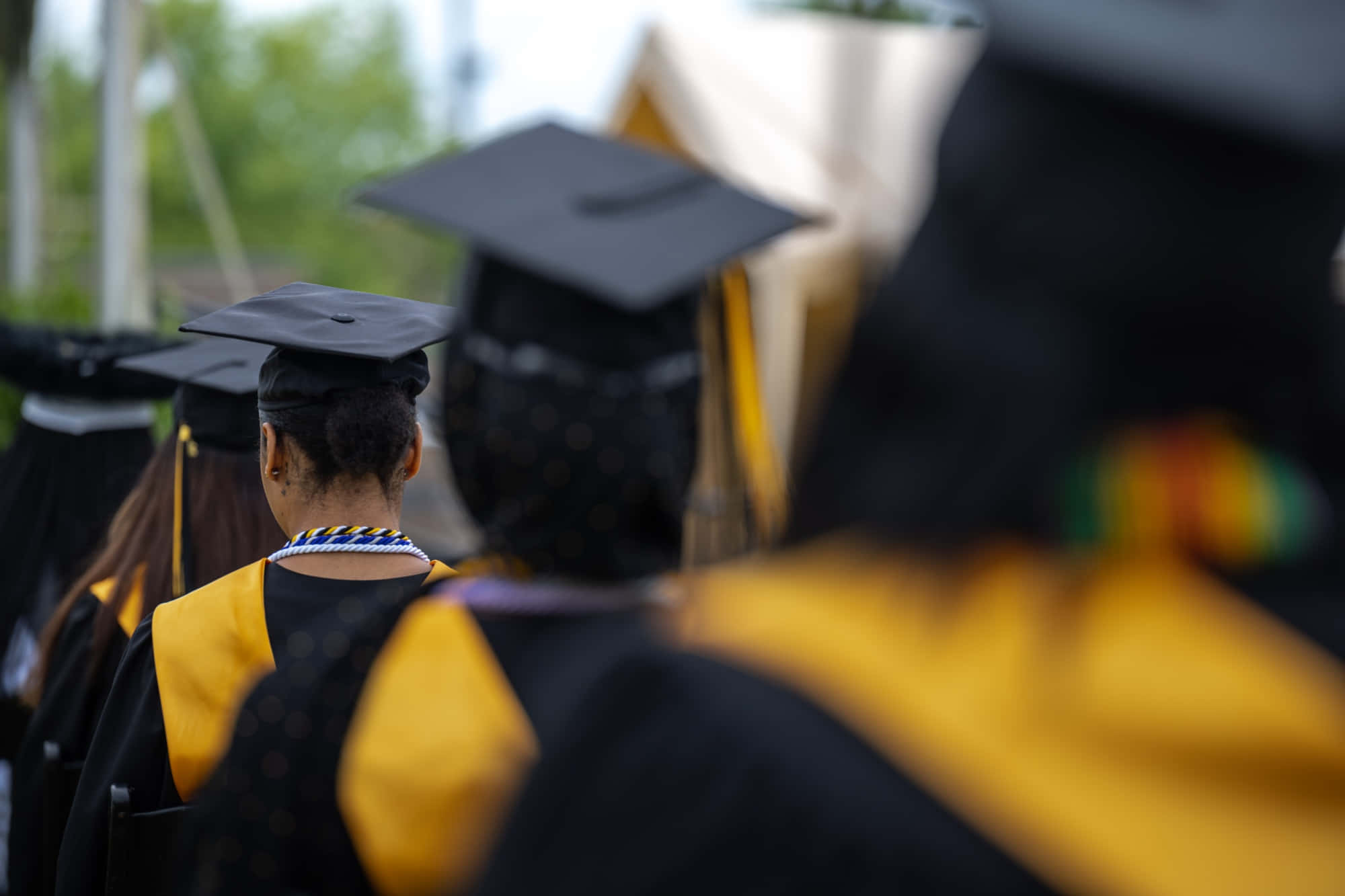 Proud Graduates Celebrate At Their Graduation Ceremony Wallpaper