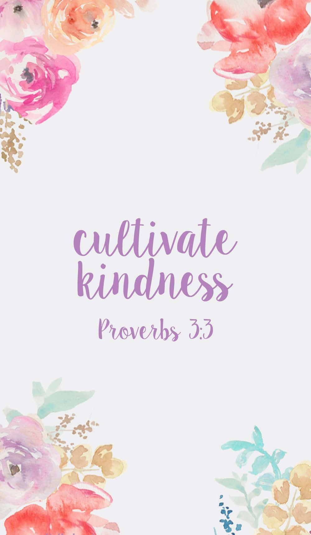 Proverbs 3:3 Girly Christian Wallpaper