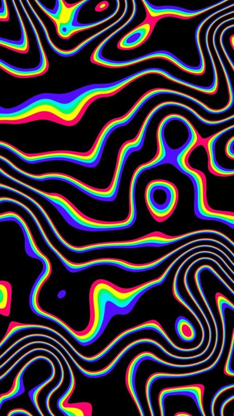 Psychedelic Contoursi Phone6 Wallpaper Wallpaper