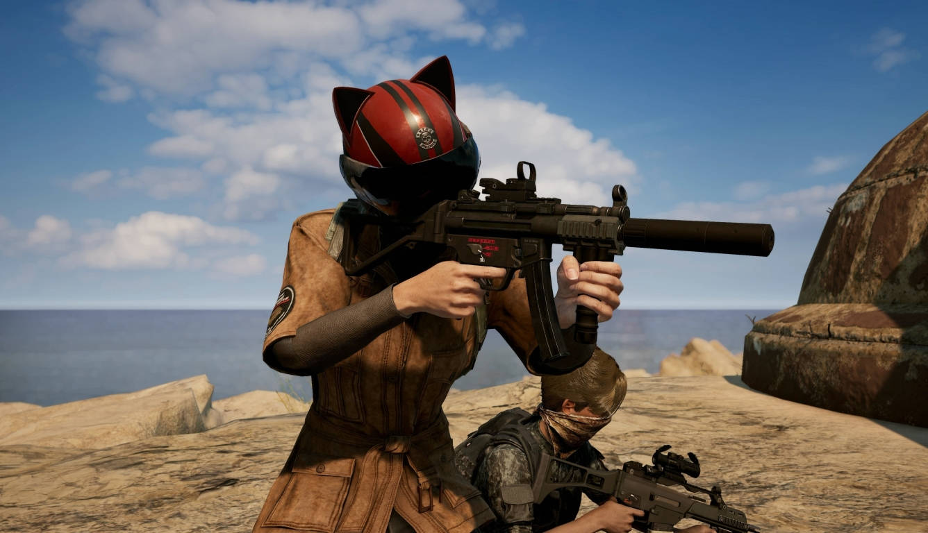 Pubg's Sara With Sniper 1366x768 Wallpaper