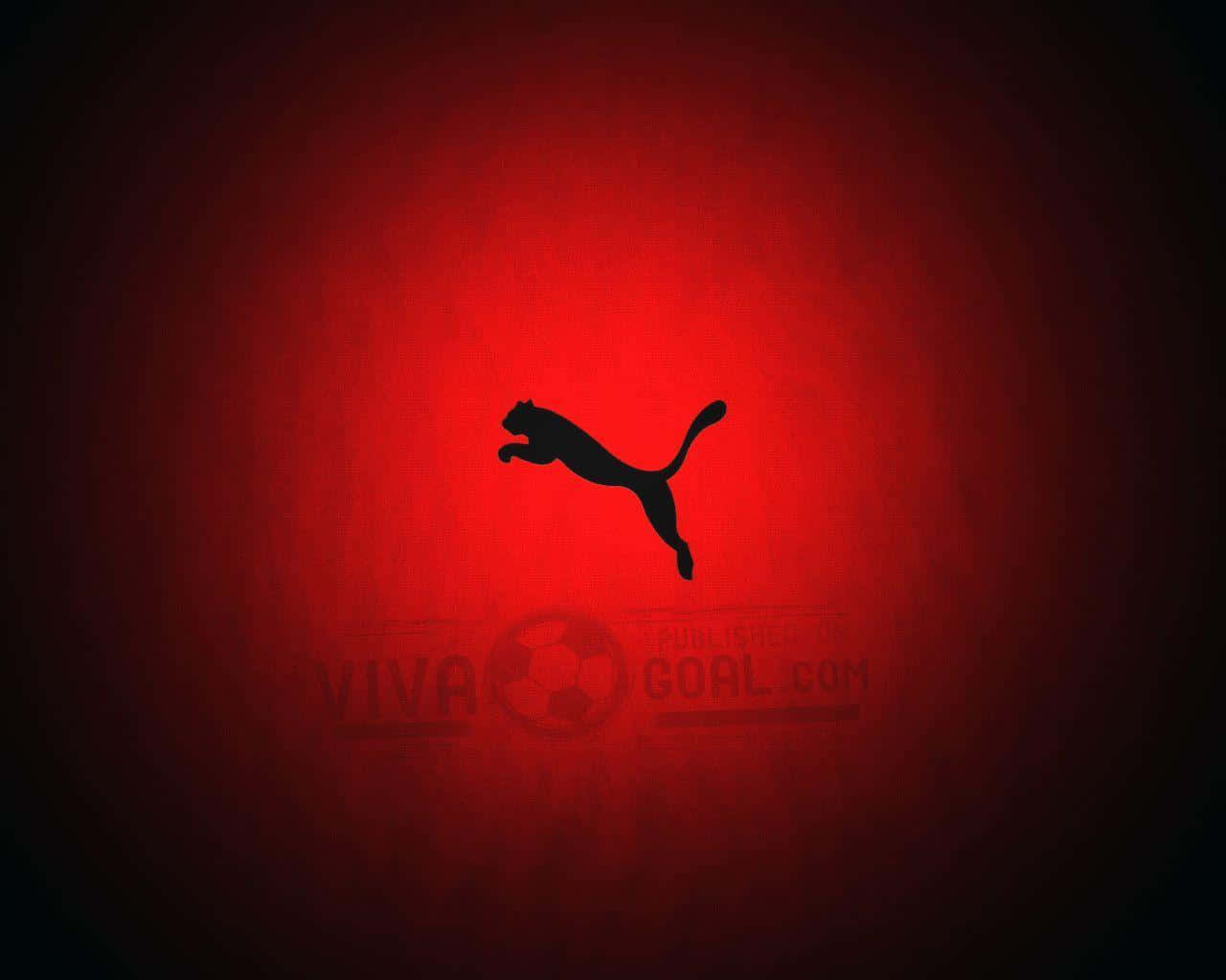 Puma Logo Red Background Wallpaper