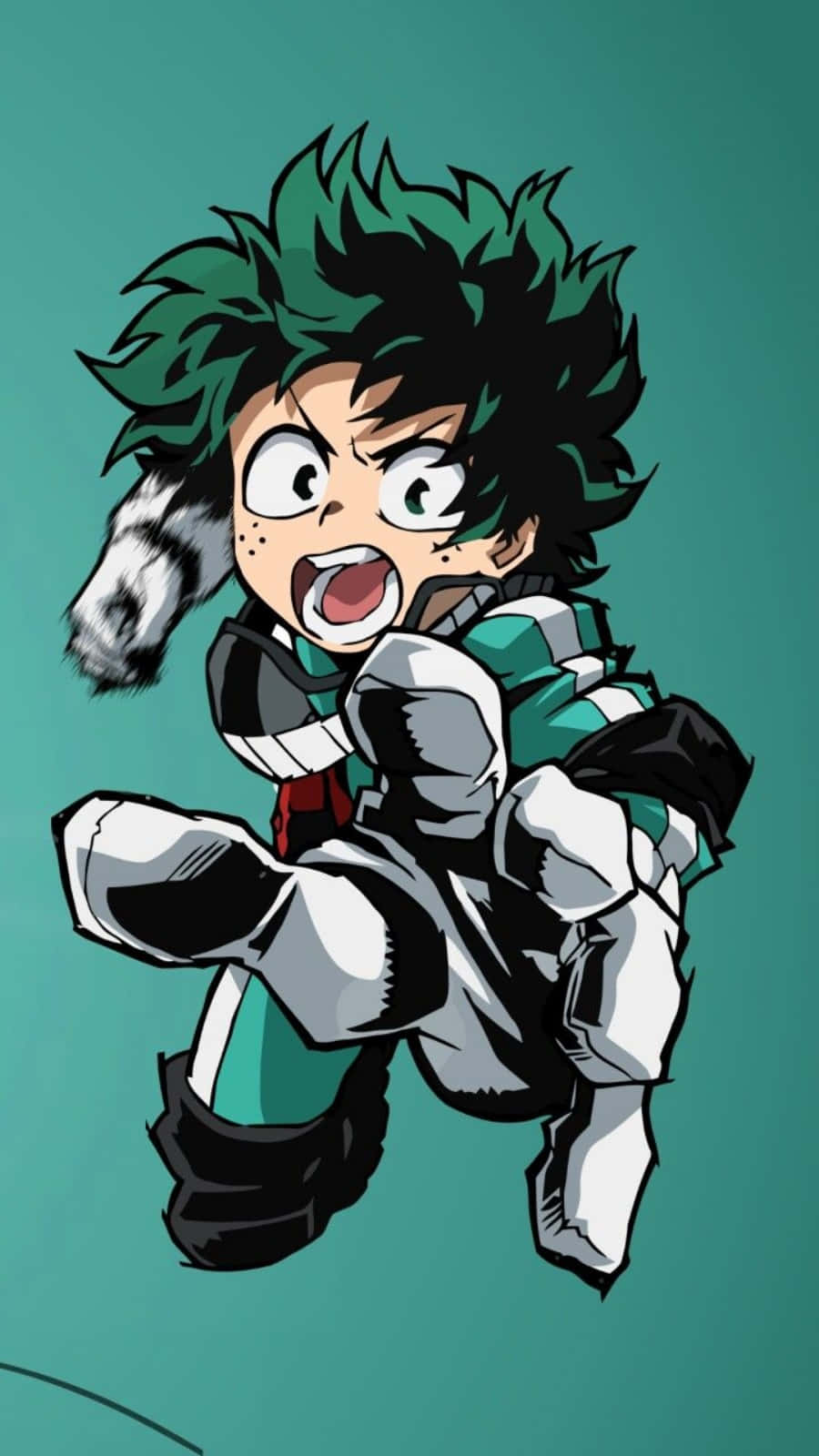 Punching My Hero Academia Deku Phone Wallpaper