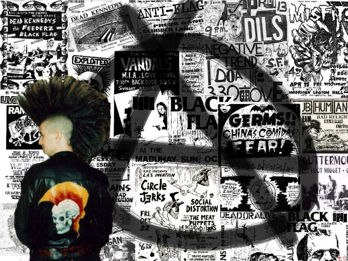 Punk Rock Bands Anarchy Sign Wallpaper