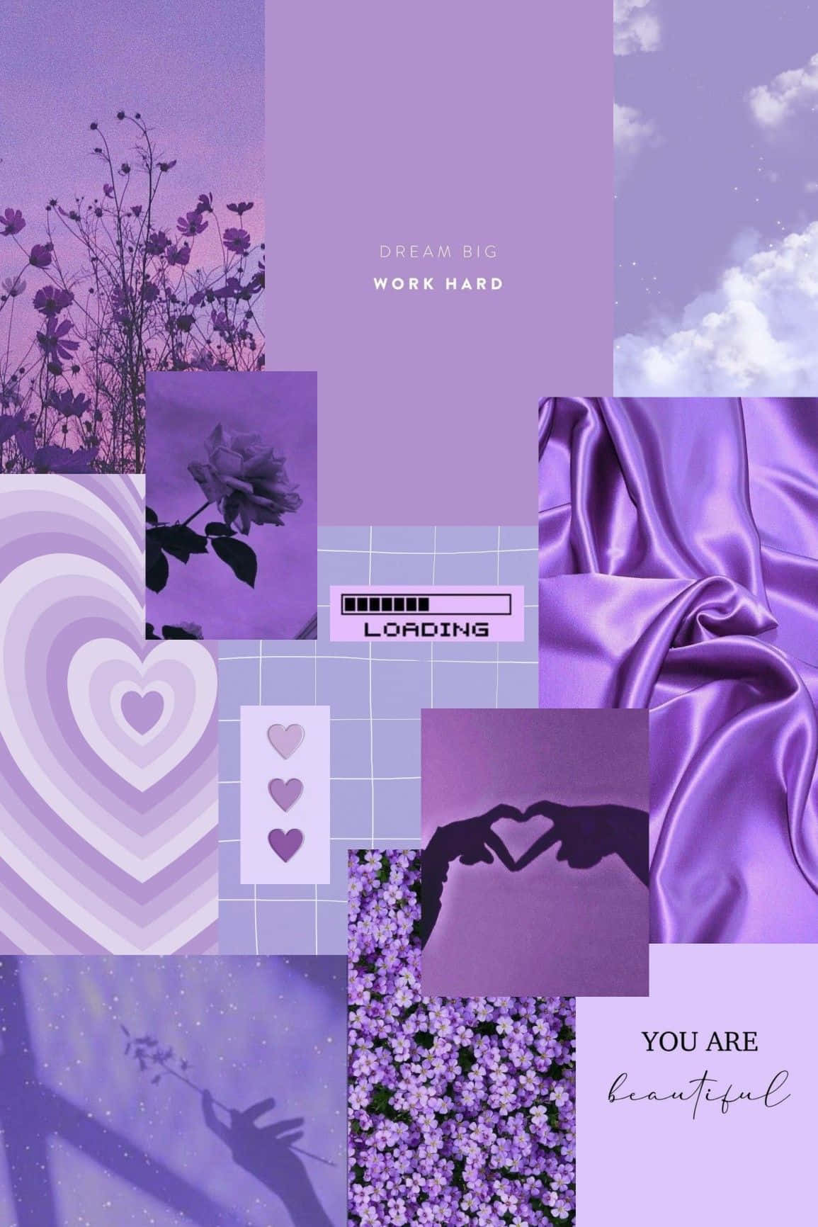 Purple Aesthetic Collage Wallpaper Wallpaper