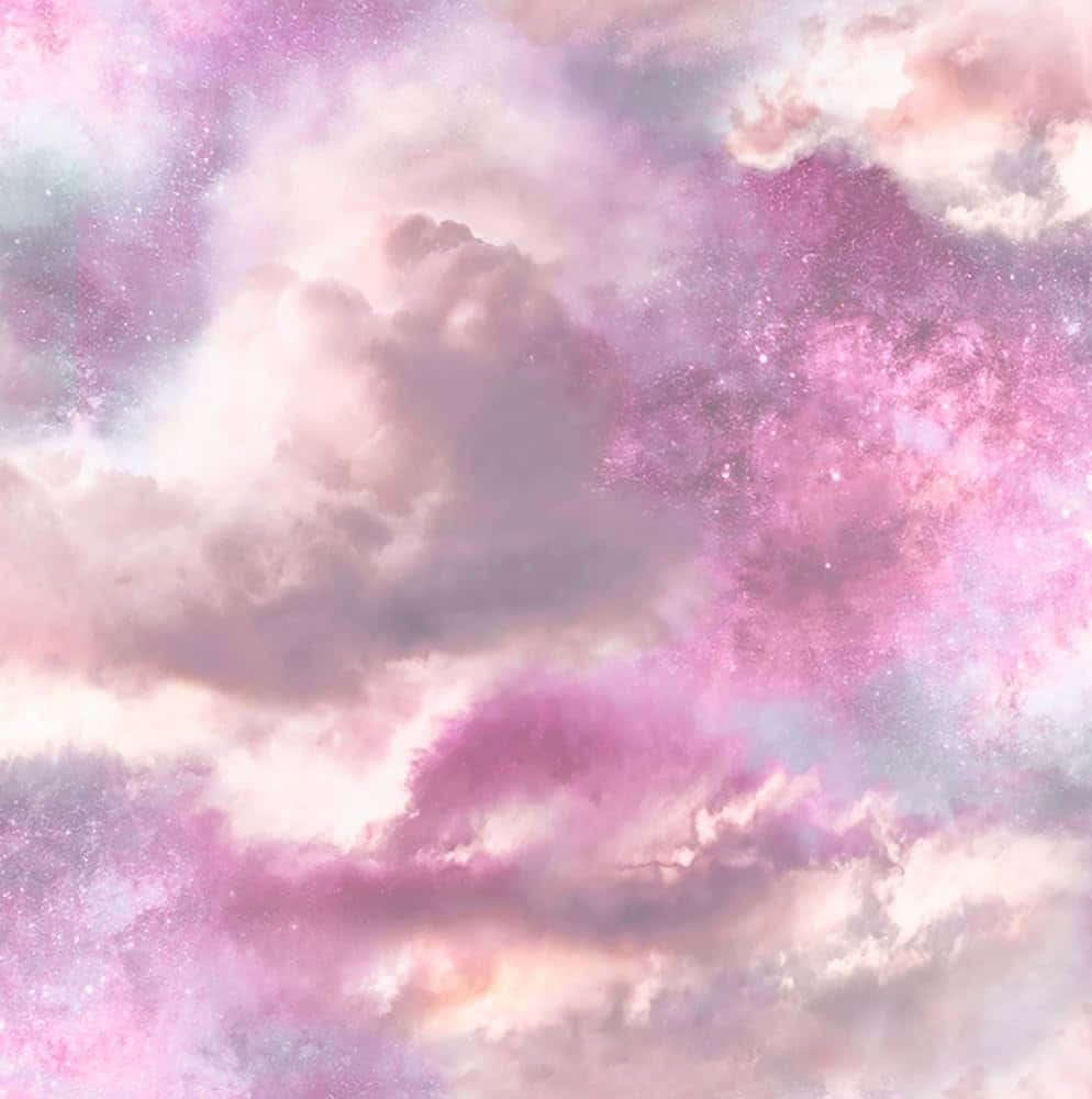 Purple Blush Cloudscape Wallpaper