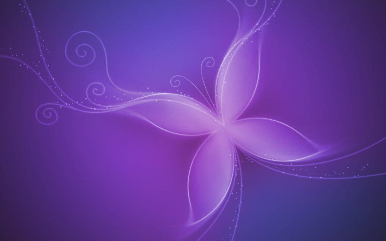 Purple Butterfly Minimalist Wallpaper