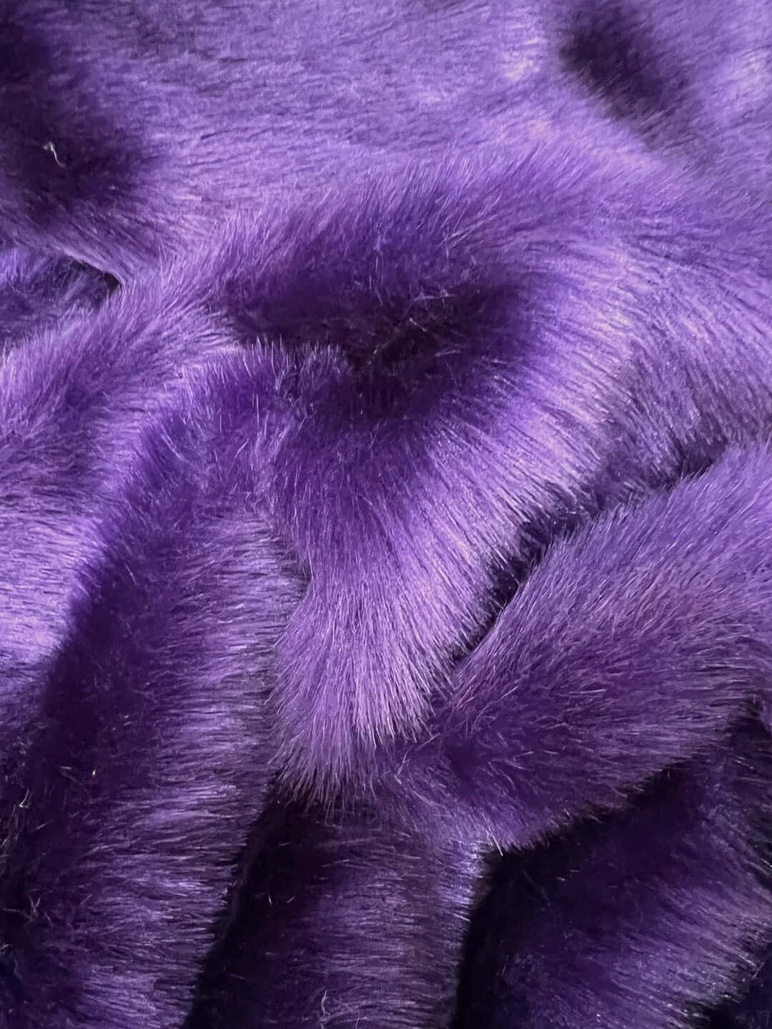 Purple Faux Fur Texture Wallpaper