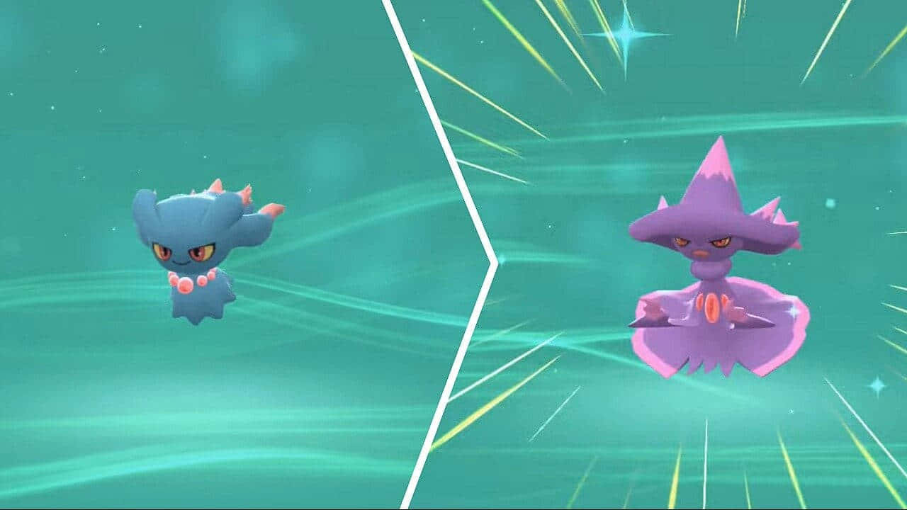 Purple Ghost Mismagius And Misdreavus Wallpaper