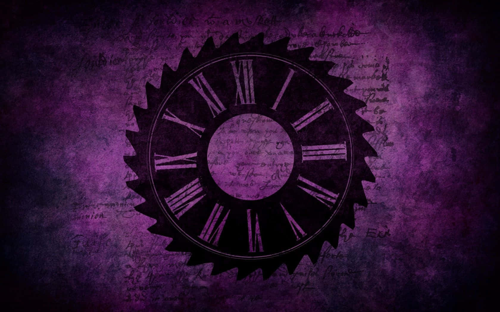 Purple Gothic Chakra Black Wallpaper