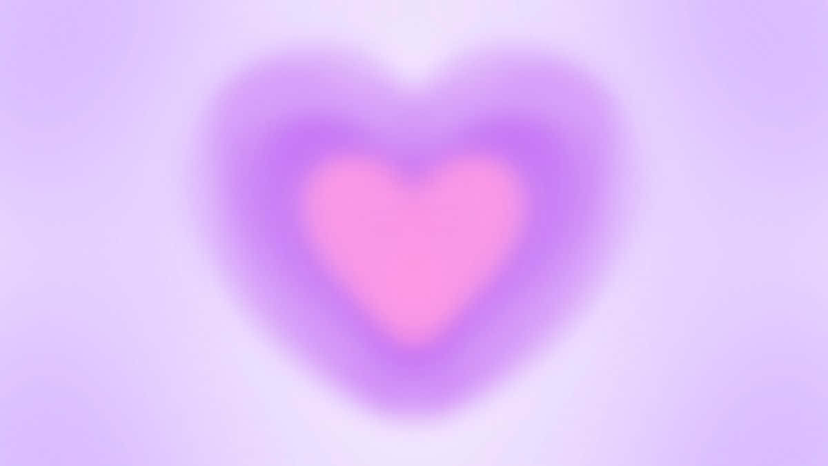 Purple Heart Aura Background Wallpaper