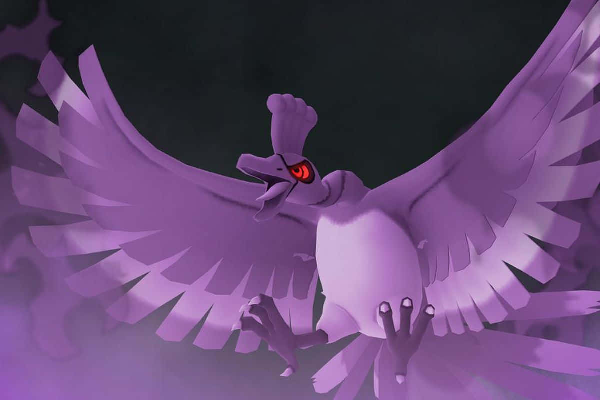 Purple Ho-oh Wallpaper