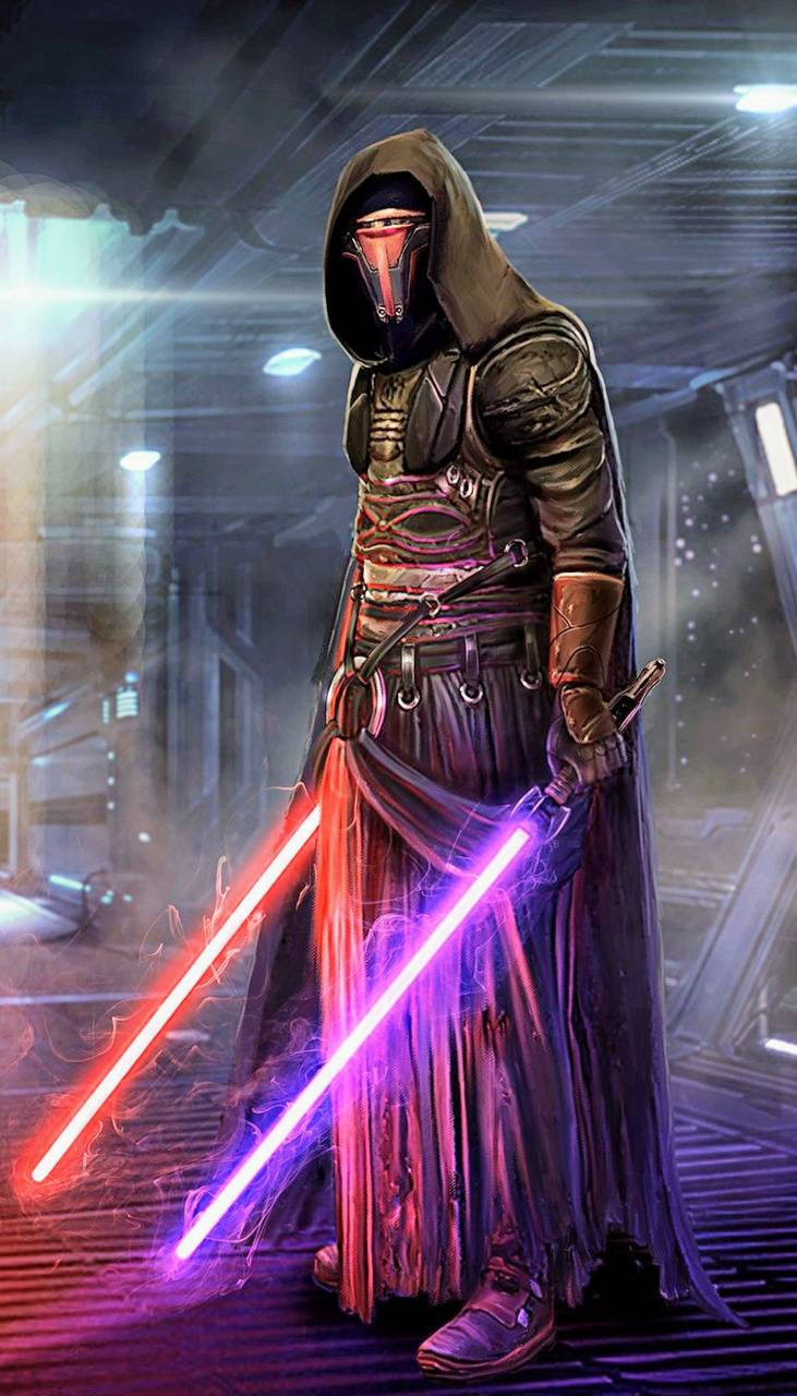 Purple Lightsaber Electric Effect Wallpaper