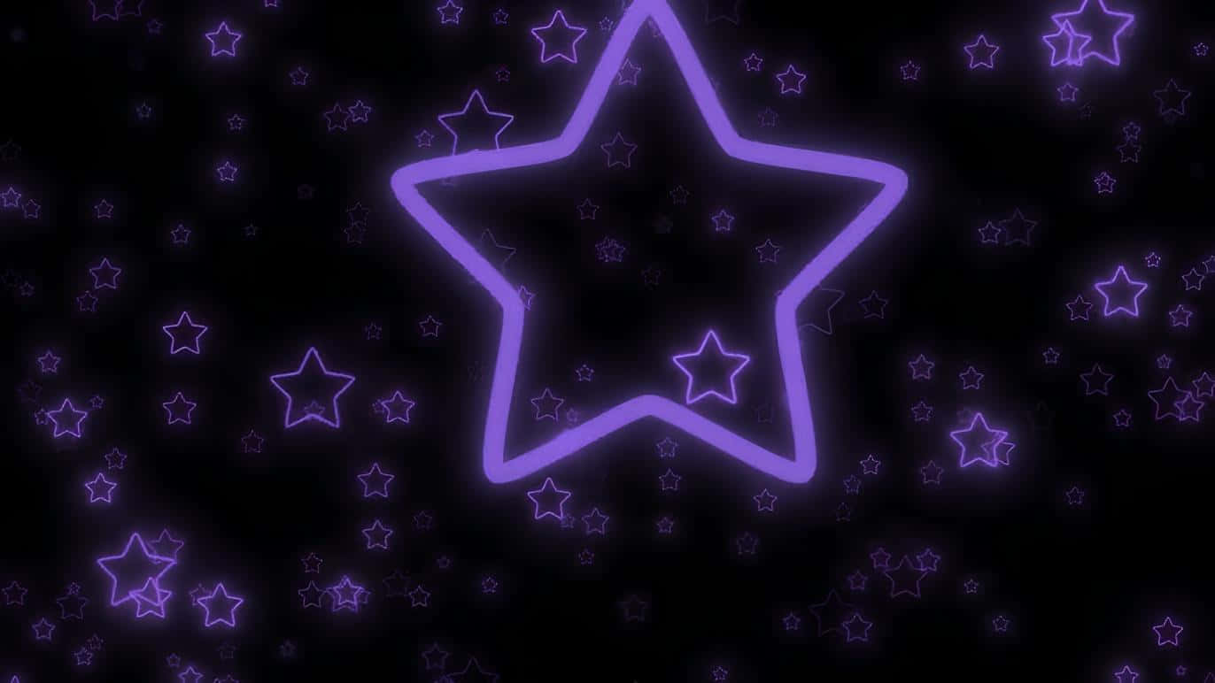 Purple Nebula Star Pattern Wallpaper