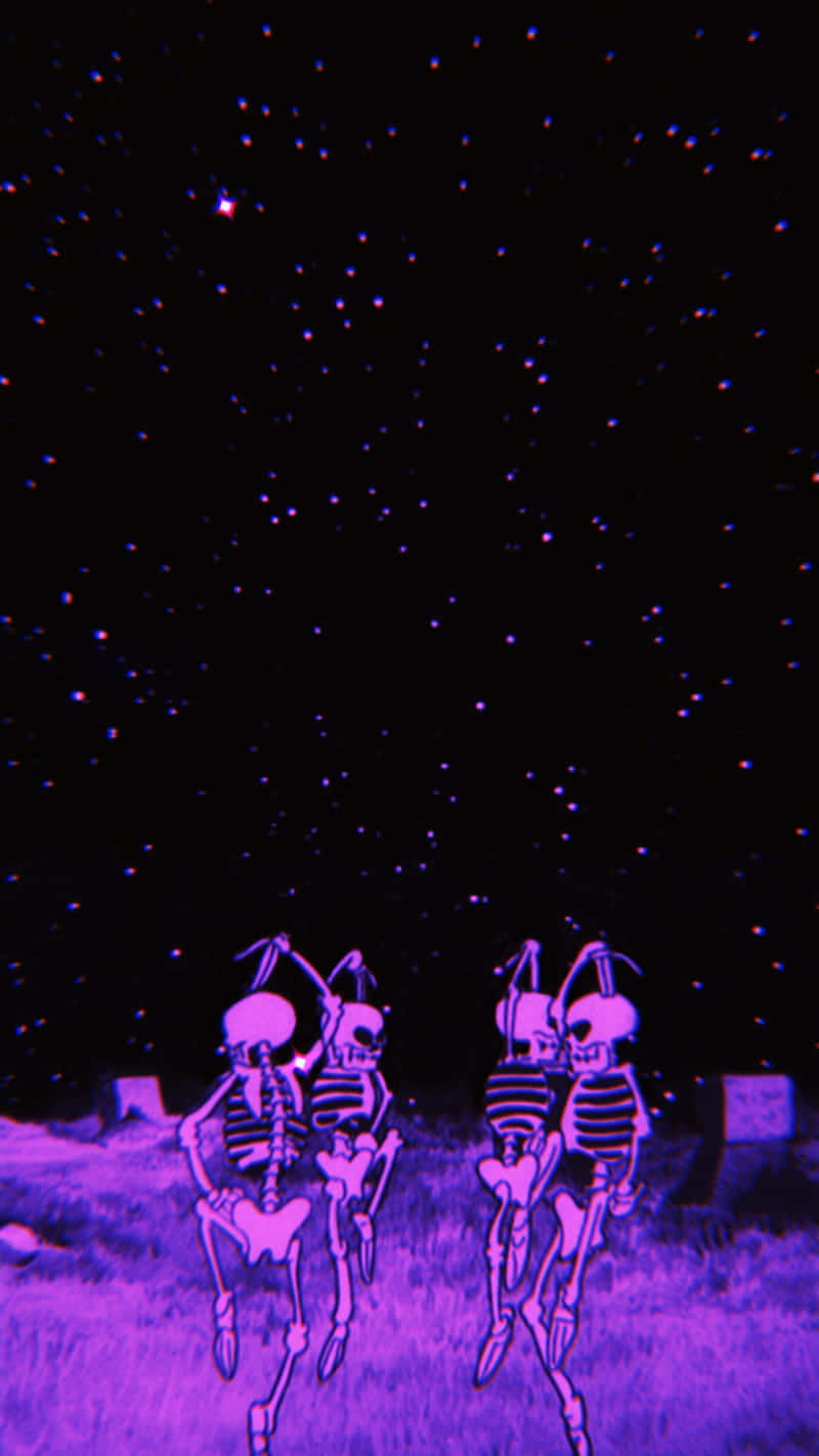 Purple_ Night_ Skeletons_ Aesthetic.jpg Wallpaper