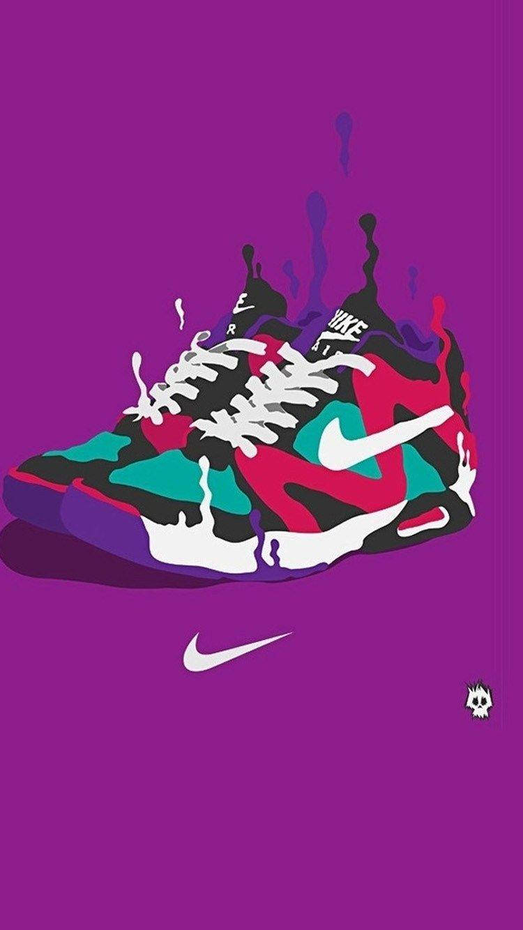 Purple Nike Iphone Wallpaper Wallpaper