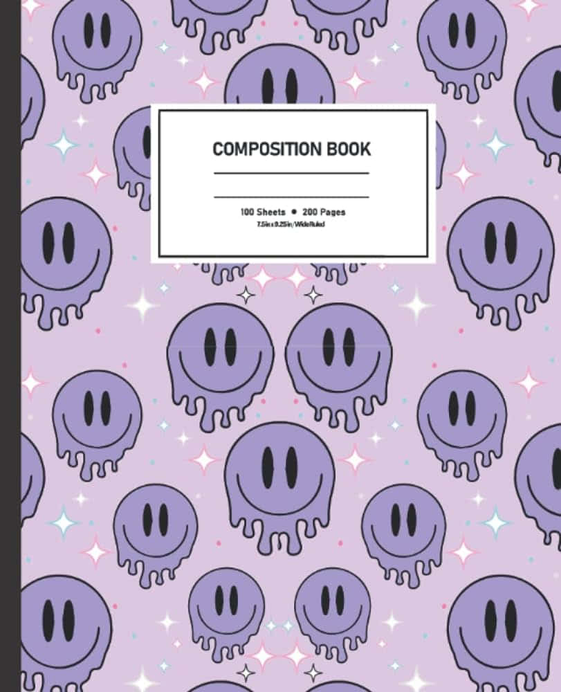 Purple Octopus Composition Notebook Cover Wallpaper