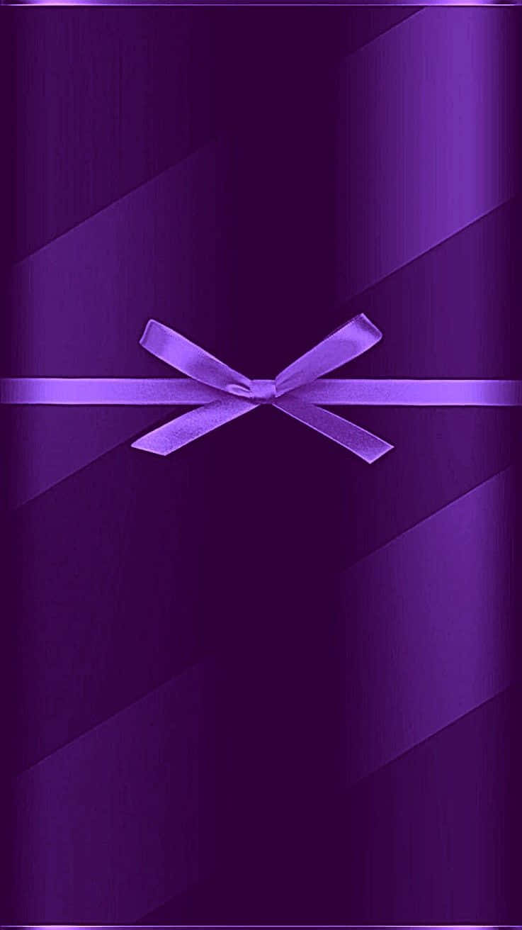 Purple Phone On A White Surface Wallpaper