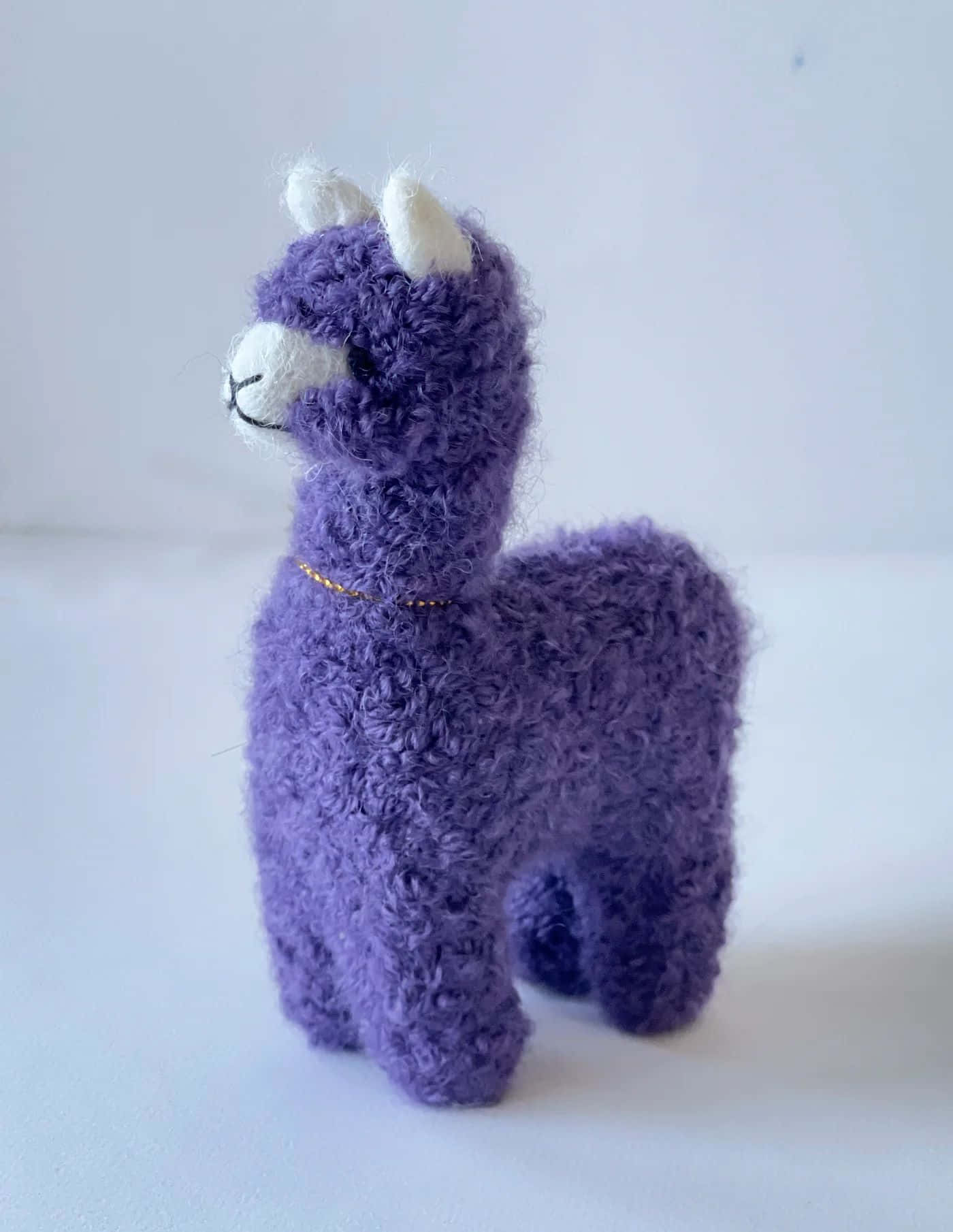 Purple Plush Alpaca Toy Wallpaper