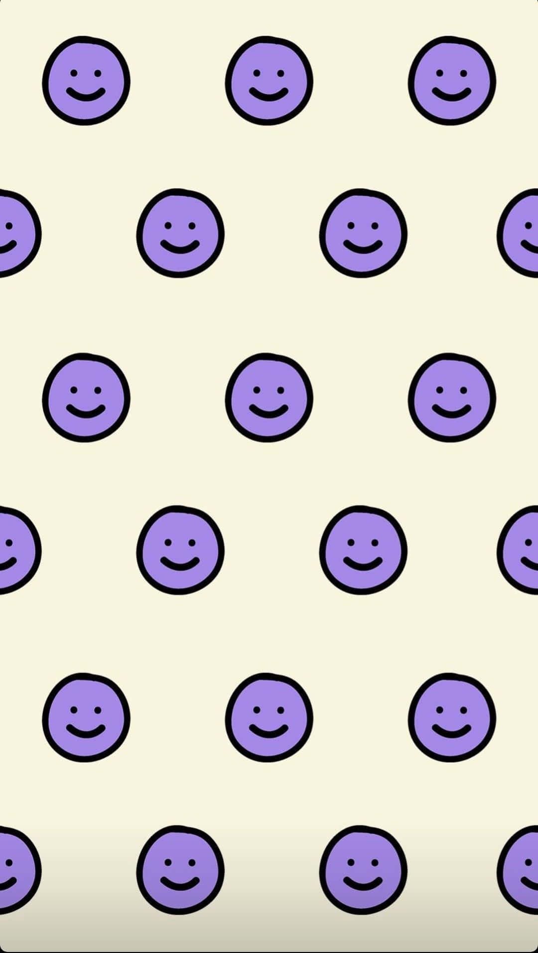 Purple Smiley Face Pattern.jpg Wallpaper