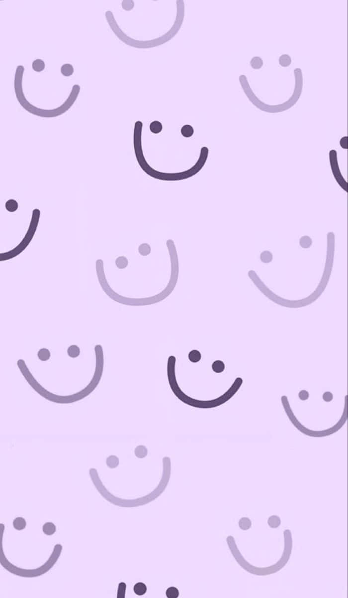 Purple Smiley Face Pattern.jpg Wallpaper