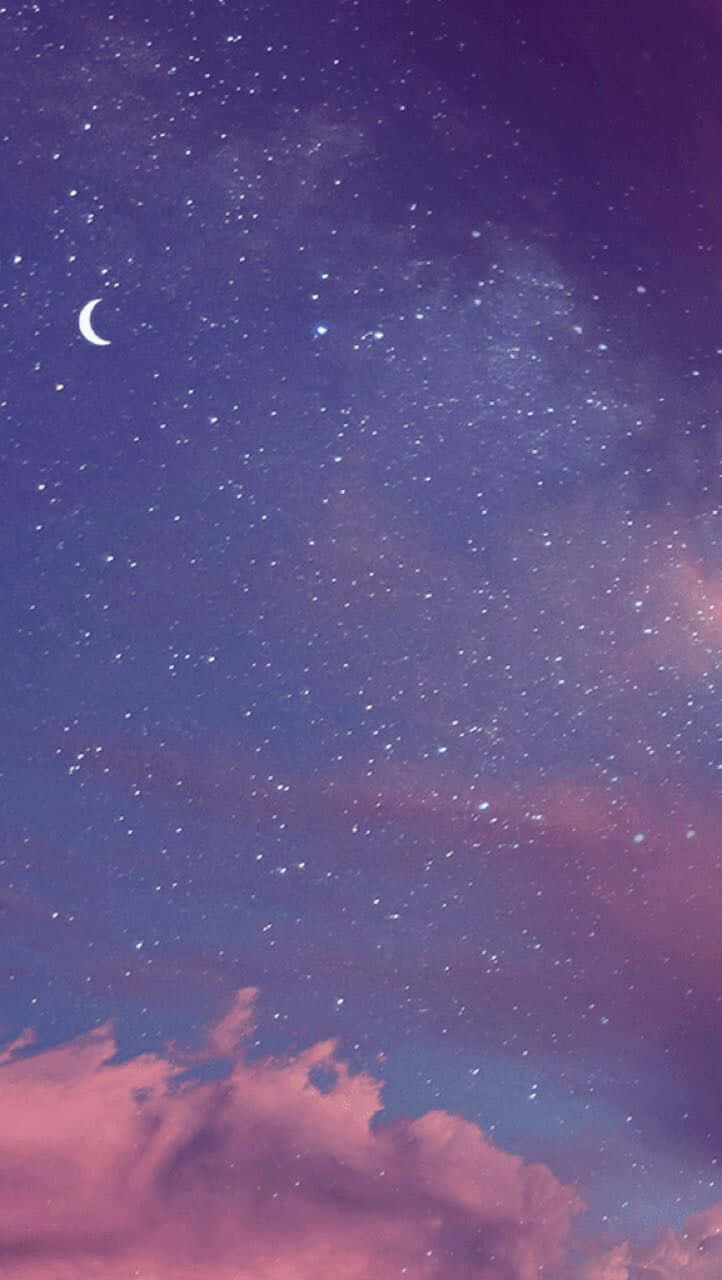 Purple Stars Aesthetic Tumblr Wallpaper