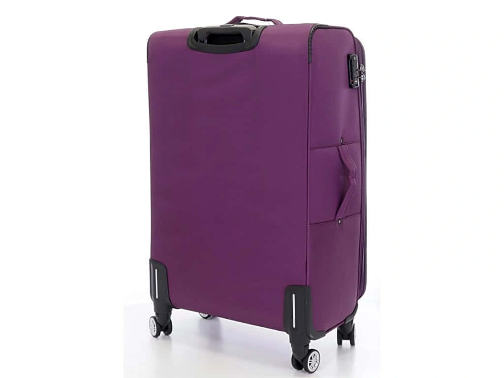 Purple Suitcase Standing Upright Wallpaper