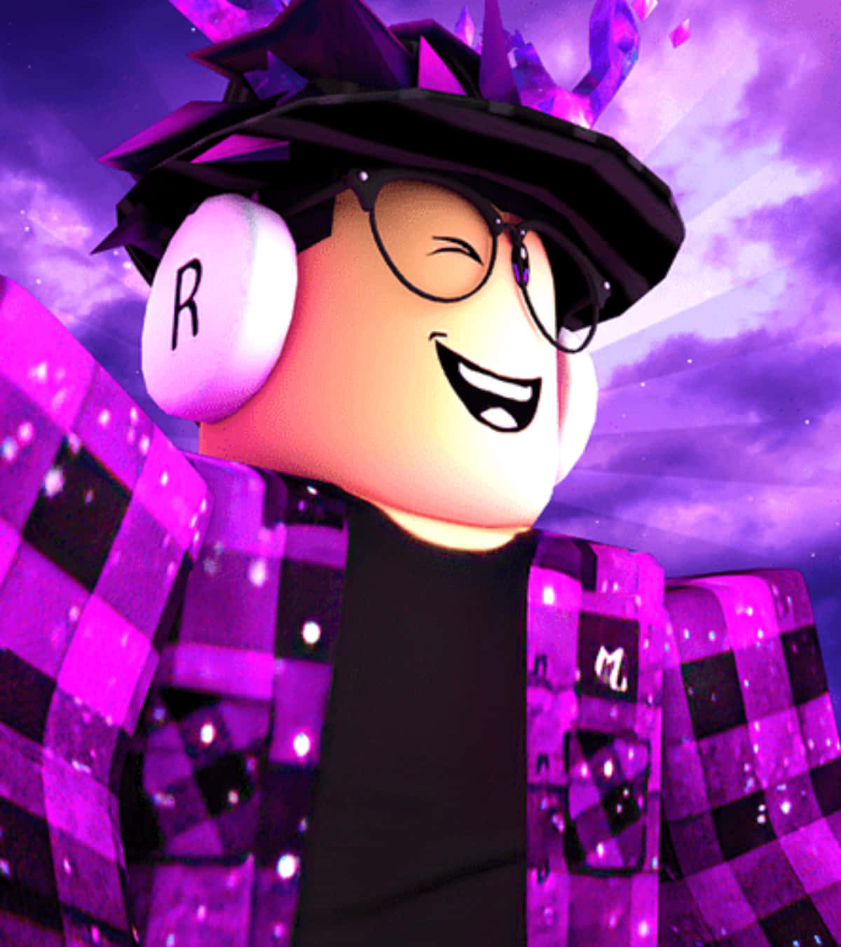 Purple Themed Roblox Pfp Wallpaper