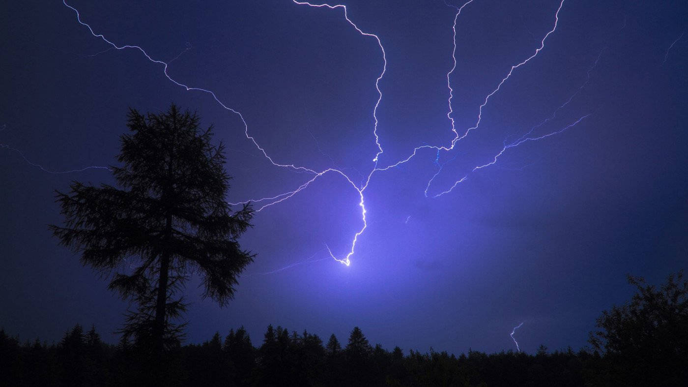 Purple Thunderstorm Wallpaper