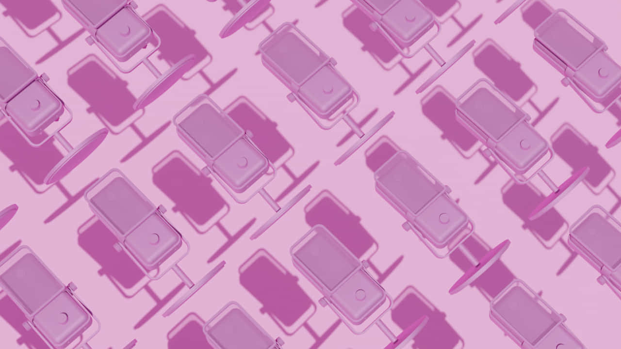 Purple Tinted Syringes Pattern Wallpaper