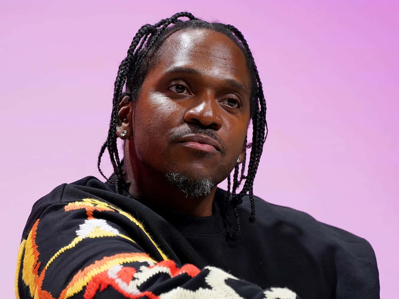 Pusha T Portraitat Event Wallpaper