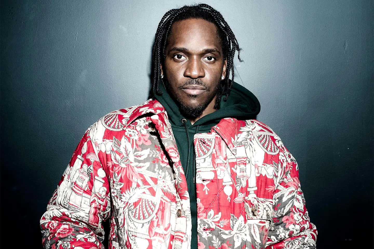 Pusha T Red Jacket Portrait Wallpaper